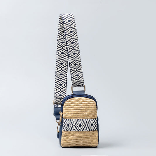 Straw Braided Crossbody Bag